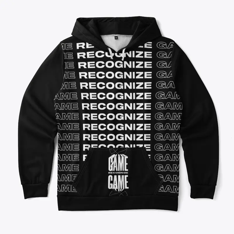 "GRG S3" Pullover Hoodie (Black/White)